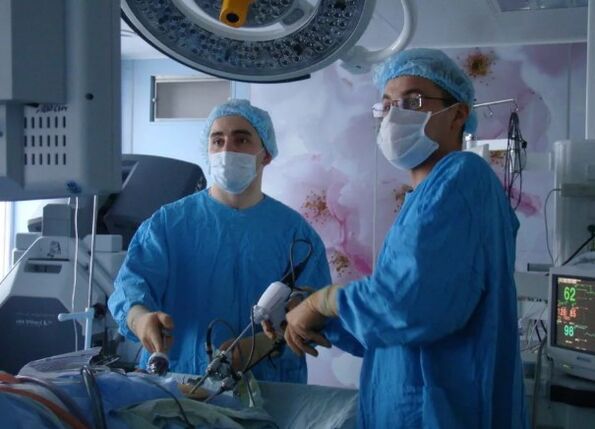 Surgical method for the treatment of prostate